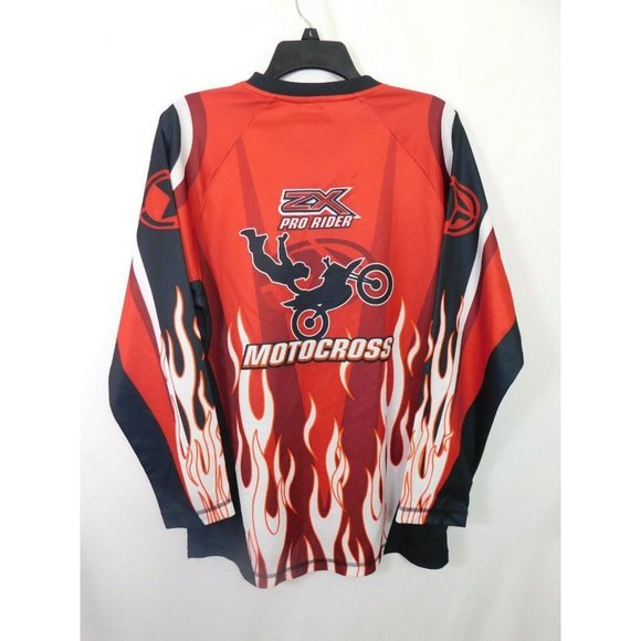 PRO Rider ZX PRO Team Rider XL ZEROXPOSUR MOTOCROSS RACING LONG SLEEVE SHIRT - Picture 5 of 7